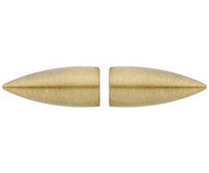 Gardinia - Juego de 2 topes para Cortinas (latón Envejecido, 16 mm de diámetro)