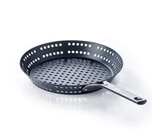 BK SartÃ©n de acero al carbono de barbacoa de acero negro, 12 pulgadas