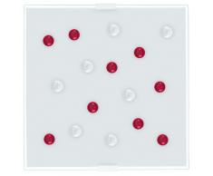 Eglo SANTIAGO 1 Interior E14 40W Color blanco iluminación de pared - Lámpara (Cepillado, Salón, Interior, Color blanco, Acero, IP20)