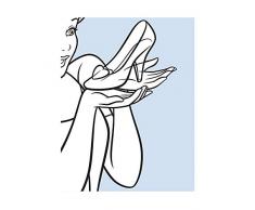 Komar Disney Wandbild Von fotomural, Azul y Negro, 40 x 50 cm