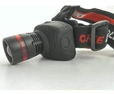 Linterna frontal LED de alta luminosidad (Luz blanca). 3W. Zoom.