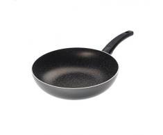 Alluflon Tradizione Italia Wok, Aluminio, Negro, 28Â cm