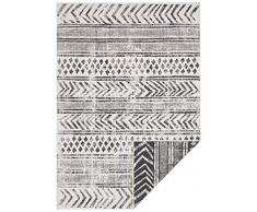 bougari In- & Outdoor Biri - Alfombra Reversible (160 x 230 cm), Color Negro y Crema