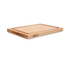 John Boos - Tabla de cortar de arce reversible de 45,72 x 30,48 cm, Maple With Juice Groove, 20L x 15W x 1.5