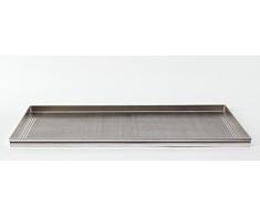 Ollas Agnelli PastelerÃ­a y Pizza Bandeja Rectangular microforata, Orificio 2Â mm de aleaciÃ³n de Aluminio 3003, Aluminio