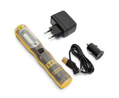 Velamp Combo Light Luz de trabajo 2 en 1, recargable. Super brillante linterna 300lm + antorcha de alta potencia 170lm. MultifunciÃ³n. Con imÃ¡n y clip. IP54 a prueba de agua, Amarillo