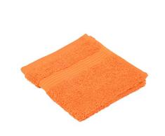 Gözze - Toalla de aseo New York, Set de 4, Suave y absorbente, Algodón, 30 x 30 cm - Naranja