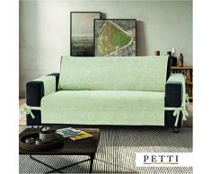 PETTI Artigiani Italiani Funda de Sofa, Tela, Crema, 4 Plazas (230-235 Cm de apoyabrazos a apoyabrazos)
