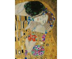 Legendarte Cuadro Lienzo, ImpresiÃ³n Digital - El Beso (Detalle) Gustav Klimt, cm. 80x100 - DecoraciÃ³n Pared