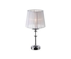 Lámpara de mesita de noche blanca de metal moderna para dormitorio Fantasy - LOLAhome