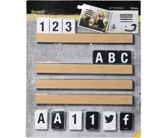 SecuritÂ âÂ Carta Estante Incluye Letras y nÃºmeros, Teca, 1Â m