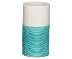 Sealskin Vaso para Cepillo de Dientes Doppio, 6.9 x 6.9 x 12.6 cm, Porcelana, Aqua