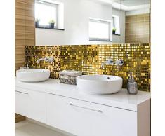 Ambiance Sticker Lote de 6 Pegatinas Adhesivas para baldosas y baldosas de Cemento â Mosaico de Azulejos de Pared para baÃ±o y Cocina â 5 x 30 cm â 6 Unidades