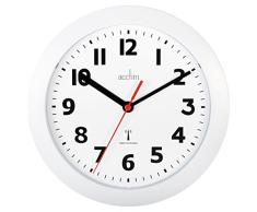Acctim 74312 Parona - Reloj de pared por radio control, color blanco