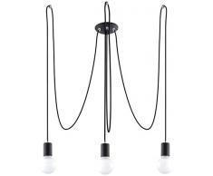 SOLLUX lighting lámpara de araña, Negro, max.600 x max.300