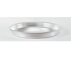 Pentole Agnelli ollas corderos pastelerÃ­a y Pizza Bandeja Redonda Pesada para Pizza, Aluminio, 50Â cm
