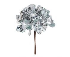 EUROCINSA Ref.71180C05 Navidad, Hortensia Metalizada Plata, Caja de 6uds, 26cm