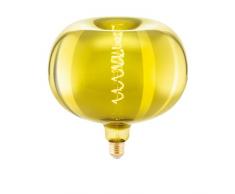 EGLO LED E27 regulable en forma de manzana, LED en espiral tamaño grande, bombilla vintage extragrande en oro con diseño retro, 4 vatios, 40 lúmenes, blanco cálido, 1900k, à 22 cm