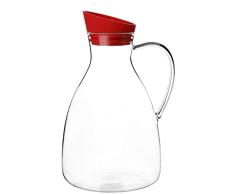 Viva Garrafa, Vidrio, Transparente/Rojo, 162ml X 14 mm X 25mm