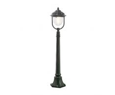 Konst Smide 7225-600 Parma - Lámpara de pie (24 x 24 x 118 cm, 1 Bombilla de 75 W no incluida, IP43, Aluminio Pintado), Color Verde