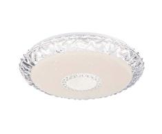 GLOBO LÃ¡mpara de techo LED redonda blanca SmartLight para habitaciones, iluminaciÃ³n de acrÃ­lico transparente