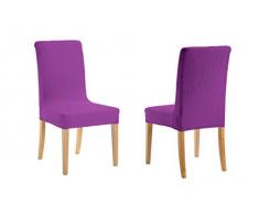 Martina Home Emilia Pack de Fundas para Silla con Respaldo, Tela, Cardenal, 40 X 50 X 60 cm, 2 Unidades