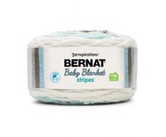 Bernat - Manta para bebé, diseño de rayas, 300 g, color verde