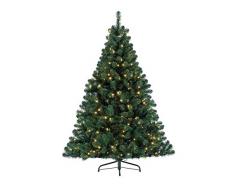 Kaemingk Lumineo 678250, Árbol de Navidad Pino Imperial con LED para Uso Interior, 150 cm, luz Blanca cálida (Verde), 150 cm
