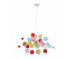 Naeve Leuchten Lámpara Colgante C,Explosion, cristal, 20 W, G4, 98 x 98 x 150 cm, cromo 7030961