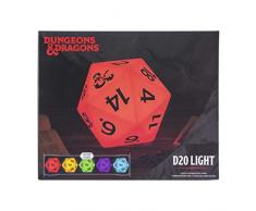 Paladone PP6639DD Lámpara de mesita dado D20, 0.3 W, Cambio de Color