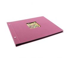 Goldbuch álbum de Fotos, Trend, 25 x 25 cm, 60 páginas con pergamino, Fucsia, 39x31 cm