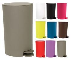 MSV Osaki Cubo de Basura con Pedal, Color Gris/marrÃ³n, 3Â L