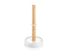 Tescoma 900885 Online - Portarrollos de Cocina, Vertical, de cerÃ¡mica y Madera, Blanco, 15 x 31 cm