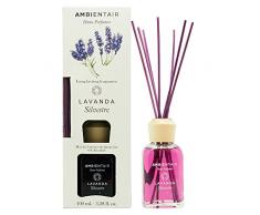 Ambientair Home Perfumes. Difusor de Varillas perfumadas Aroma Lavanda Silvestre. Ambientador Mikado Aroma Lavanda Silvestre. Difusor 100 ml con palitos de ratÃ¡n.