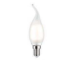 Paulmann 28685 lÃ¡mpara LED filamento Vela Cosy 2,6Â vatios Bombilla Satinada 2700 K Blanco cÃ¡lido E14, 2.6 W