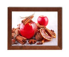 Cuadro en marco | póster | Moderno | Pared | Artista | Diferentes temas 30 x 40 cm | (manzanas y canela)