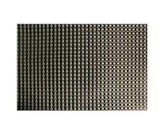 Decor Line - 1710053, Mantel Individual, 32 X 47 Cm, Tresse, PVC, Marron/Negro