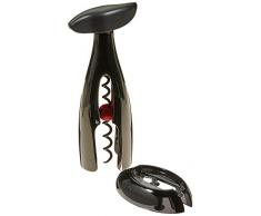 Le Creuset Sacacorchos y cortacÃ¡psulas, Set de regalo de accesorios para vino, Modelo mesa GS 300, Negro nÃ­quel, 49809000060002
