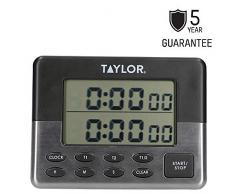 Taylor Pro Temporizador digital de cocina (24 horas), plástico