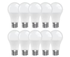 Bombilla LED E27 blanco frÃo, SATNBOW 13W 1200 lúmenes Bombilla LED de repuesto para lámpara incandescente de 100W, lámpara LED Edison, bombilla de ahorro de energÃa A60 para cocina,10 piezas