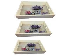 GMMH Bandeja de Madera Juego de Lilas{3} LN47-3 Cuna-Bandeja Bandeja de Madera