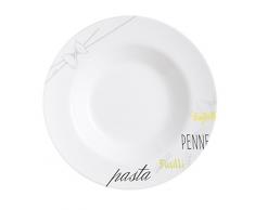 Luminarc Firends' T Plato Pasta 28,5 Bistrot Friends' Time, Blanco Decorado, 0.87 cm