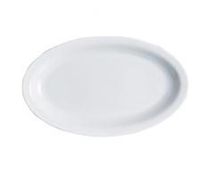 SATURNIA Plato Ovalado Porcelana B. Co cm.36Â Roma