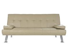 DT MB-175645 Sofá Cama Poliéster, Metal, 185 X 80 X 88, Beige
