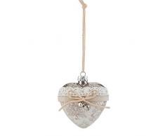 Clayre & Eef 6GL1605 - Bola Decorativa para árbol de Navidad (8 x 3 x 8 cm)