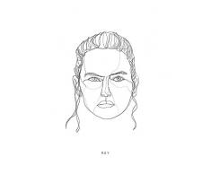 Komar Wandbild Von Star Wars Classic Force Faces Rey | Kinderzimmer, Jugendzimmer, Dekoration, Kunstdruck | ohne Rahmen | WB104-30x40 fotomural, carbÃ³n