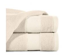 Eurofirany Andrea Juego baÃ±o, Toalla de Sauna y Manoplas â Lujo, Absorbente, algodÃ³n, 400 g/m2, Pack de 3 y 6 Unidades, Beige, 50X90 cm/1 Pkg. je 6 Stk