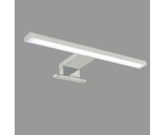 Briloner Leuchten - Luz de espejo LED, cromo, 500 lÃºmenes, 4,000 Kelvin, IP44