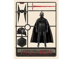 Komar Wandbild Von Star Wars Toy Kylo | Kinderzimmer, Jugendzimmer, Dekoration, Kunstdruck | ohne Rahmen | WB181-30x40 fotomural, carbÃ³n