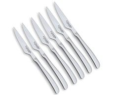 3 Claveles Set 6 Cuchillos chuleteros, Acero Inoxidable